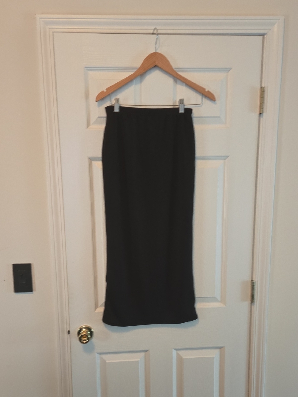 Boohoo Black Midi Pencil Skirt